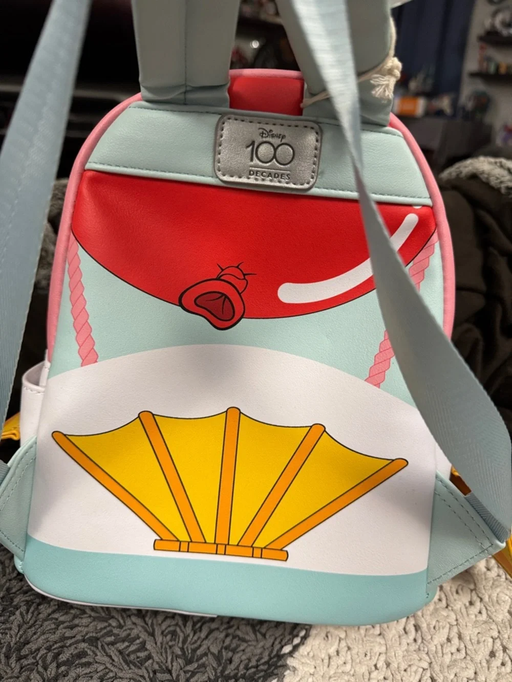 Loungefly Red Pink Rescue Rangers Mini Backpack - Picture 3 of 6